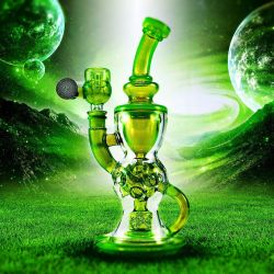 weedporndaily:  Slyme + Uranium FTK by @mothership_glass