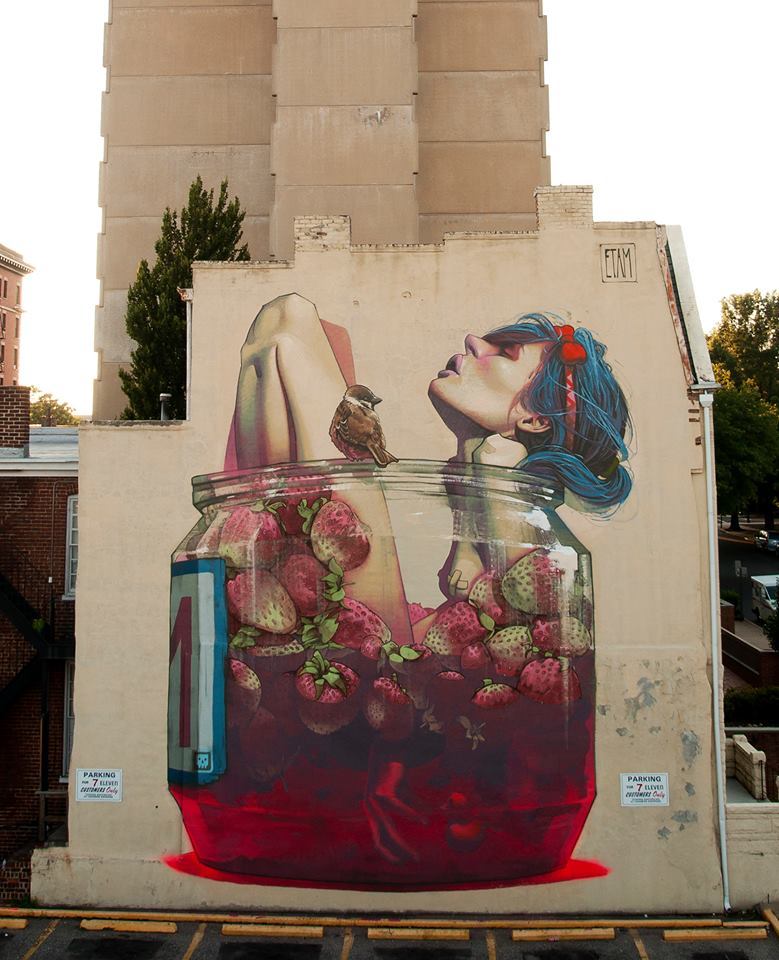 artmonia:  Street Art by Etam Cru Lodz, Poland based street artists Bezt and Sainer