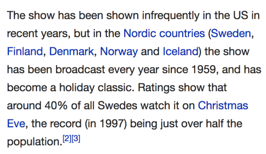 eammod: jackiereblogsthis:   setheverman:  setheverman: if you ask any swedish person “what happens on christmas at 3 pm?” they will know….. donald duck. you think i’m lying???????? you think i’m making jokes??????  @eammod   >:v Donald