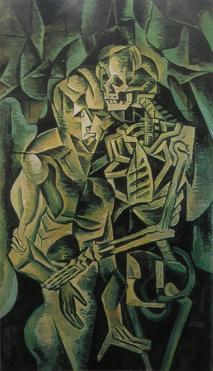 mnesaretepeacetreaty:Bohumil Kubišta - Kiss of Death, 1912