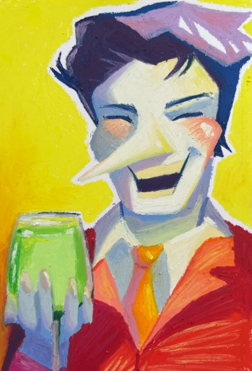 Spamton G Spamton In Oil Pastels!
