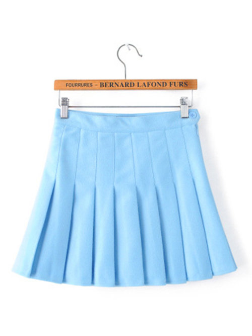 lovelyanifashion:Women Casual Pleated High Waist Mini Skirt Flash Deal up to 60% off!    Discount co