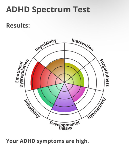 So UhI Took Ones Of Those ADHD Spectrum Tests. And