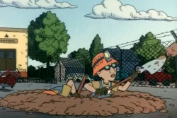 realfart:  ponyo-and-sosuke:  realfart:  how the fuck were these 2 kids just able to dig up the playground day after day they are practically vandalizing property of the state government they should go to fucking prison  It’s a cartoon.  sideshow bob