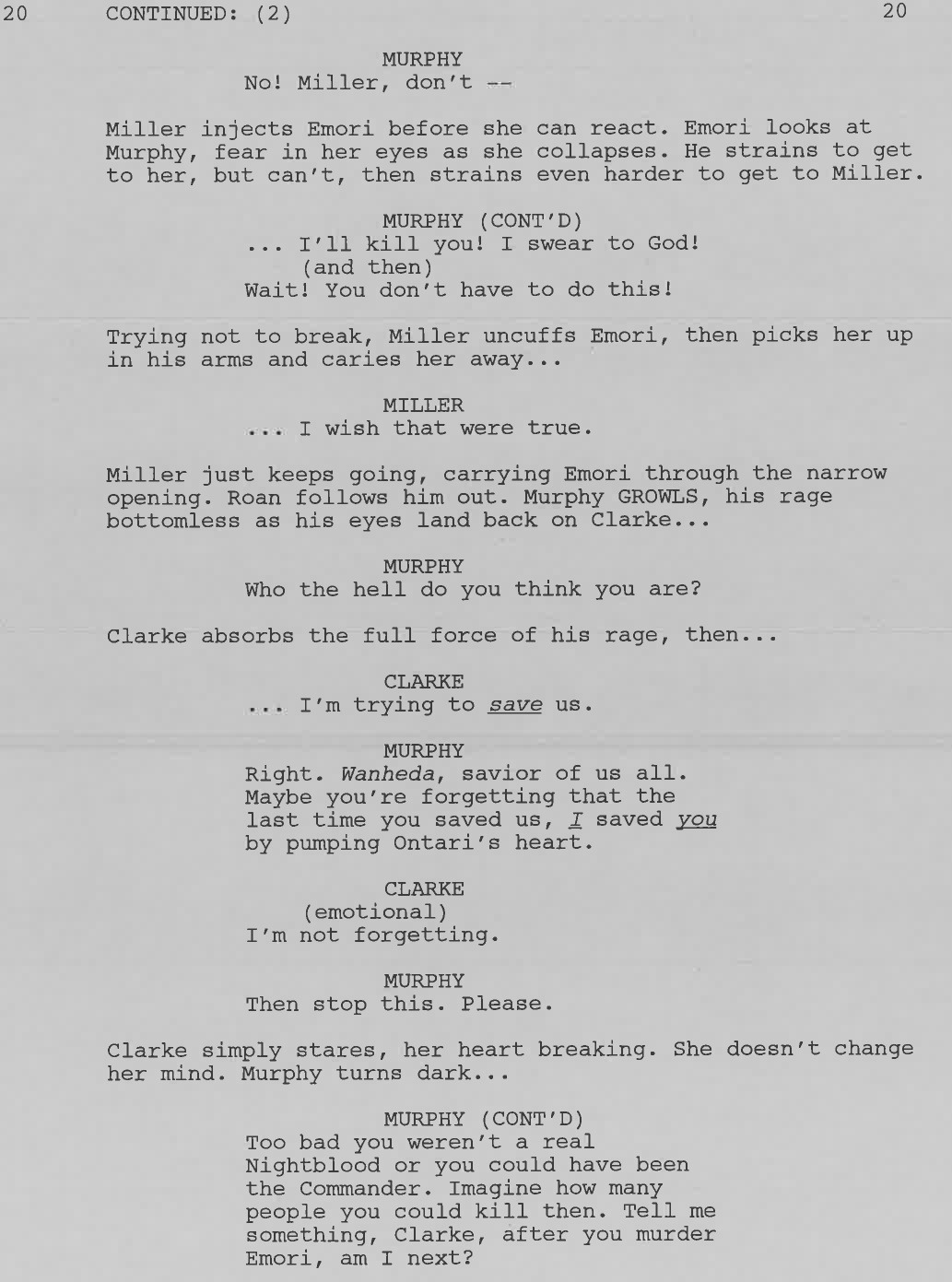 Happy Wednesday!  For today’s Script to Screen please enjoy this scene from “God