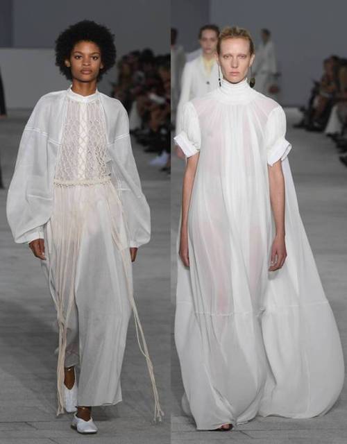 Jil Sander S/S 18Quelle: Die schönsten weißen Kleider im Sommer 2018 