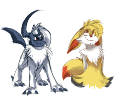 azula-griffon:  My two male pokemon that