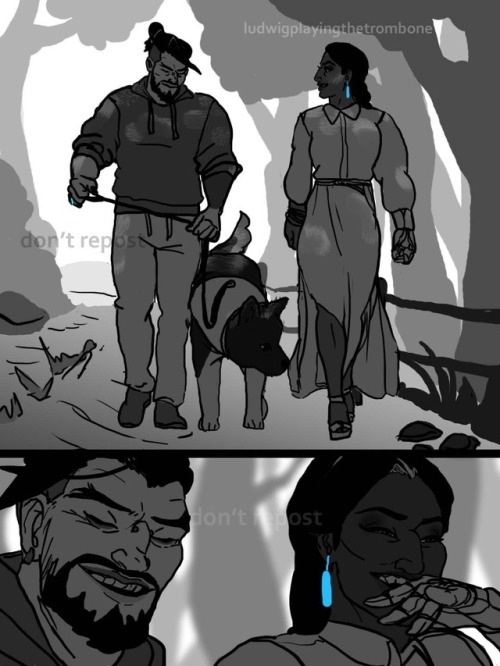 ludwigplayingthetrombone: I love the hanzo and symm friendship so much…. two healing souls &l