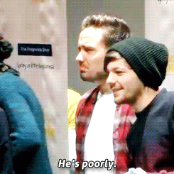  x   Aww Liam’s pout. :(So adorable!!