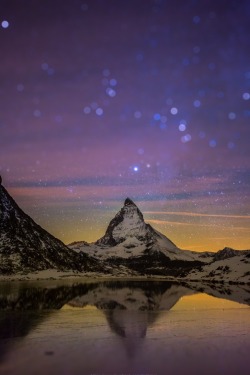 wavemotions:Million of Stars over Matterhorn by Padsaworn