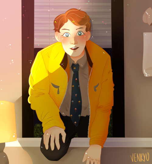 venkyo:“Hi!”finally finished that Dirk Gently screenshot redraw! im actually super proud of this it’