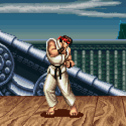vgjunk:  Ryu’s colour palettes from Super Street Fighter II, SNES.
