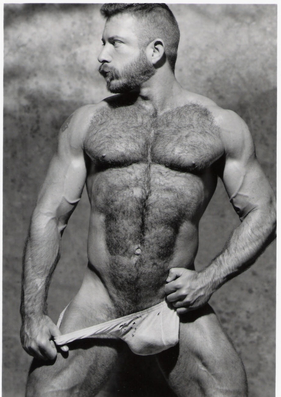 helluva-bigbear:  Marshall Cline B&amp;W  Stunning looking man - WOOF