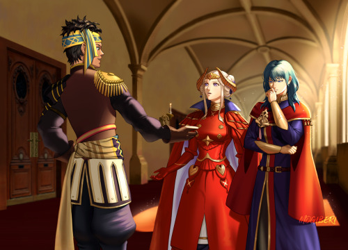 mogiberi: A meeting between Fodlan’s and Almyra’s leaders One of the illustrations I did
