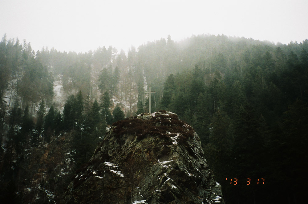 christianpitschl:  Höllental, Germany. Cross, March 2013.Facebook • Web • Blog • Twitter • Flickr