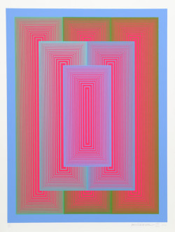 romantisme-pornographique:   Richard Anuszkiewicz, Sequential VII, 1972. Serigraph.  