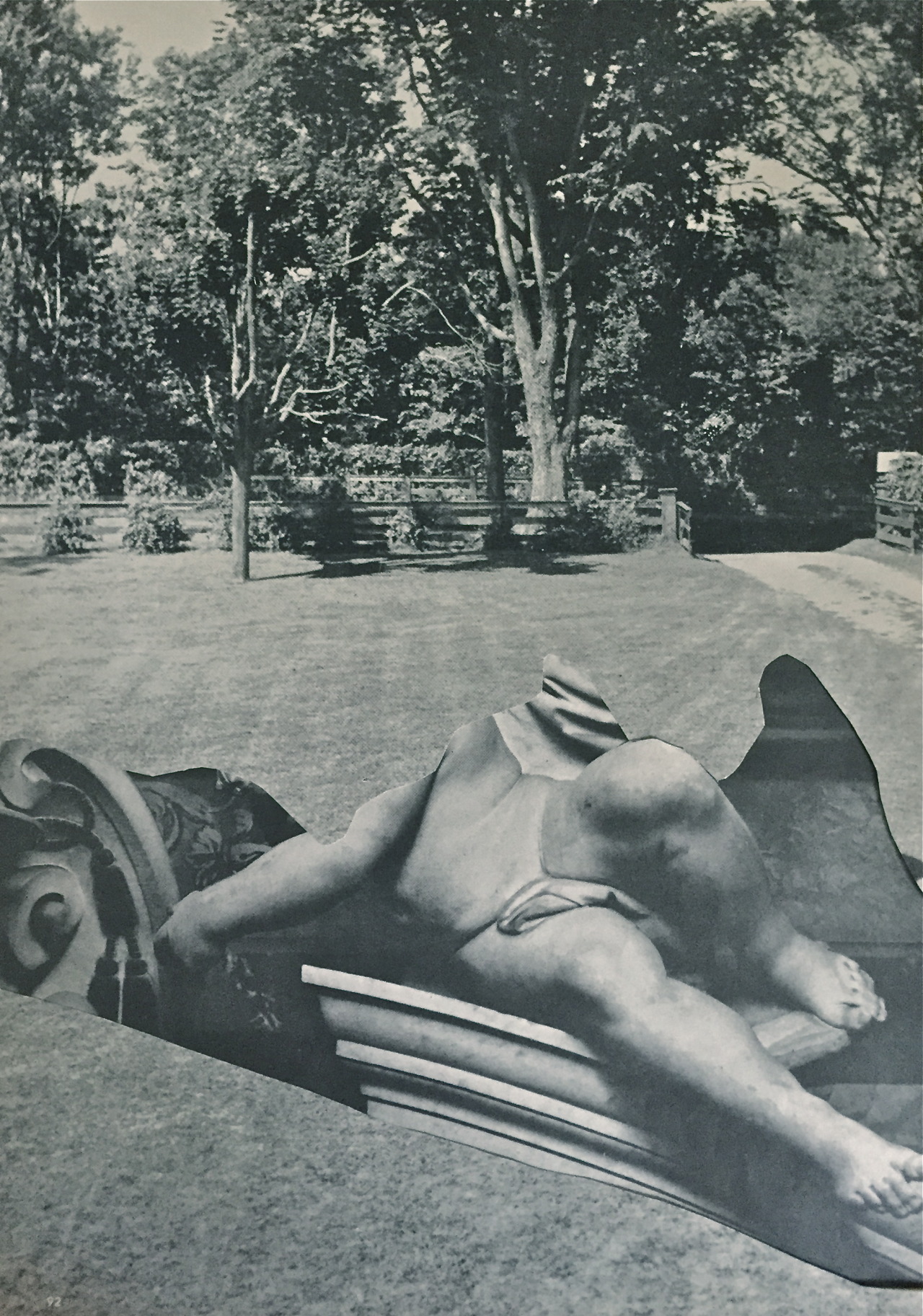 deborahstevenson:  In The Garden - collage on paper 8.2.2015