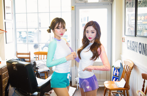 korean-dreams-girls: Lee Chae Eun & MinKyung - May 20, 2015 Set