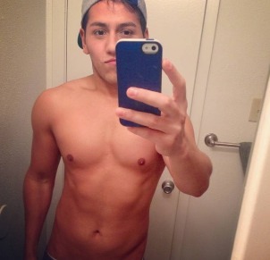 prondotcom:  This stud took some coaxing. Nice cock.