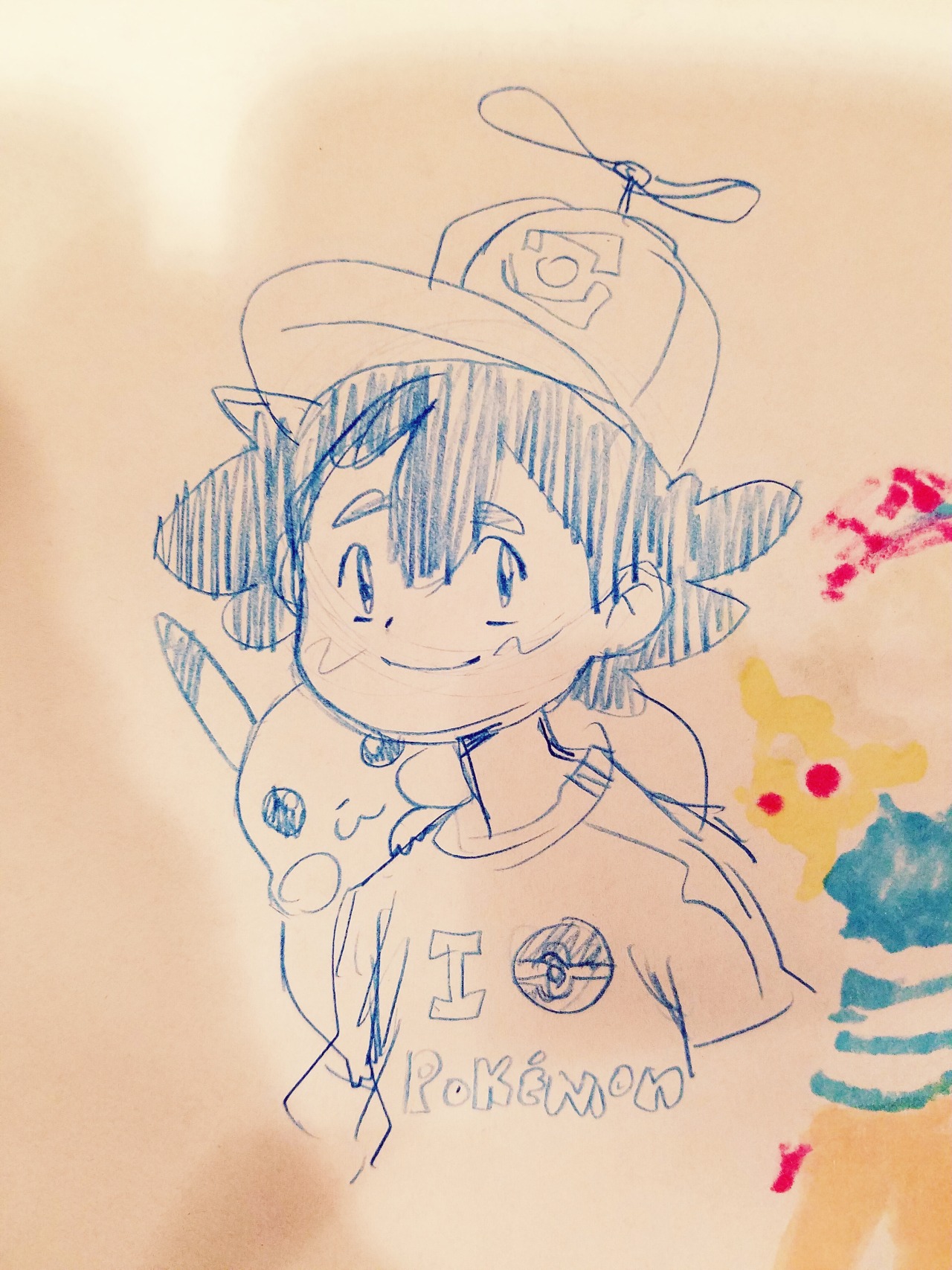 dogjpeg: More wobbly round Ash &amp; Pikachu doodles
