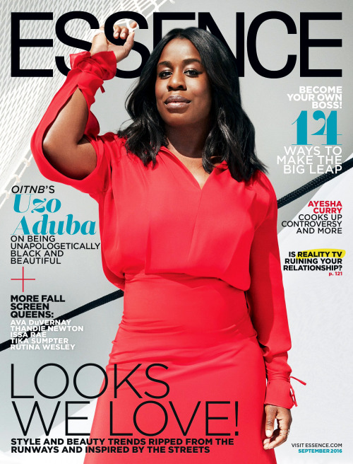 soph-okonedo:  Uzo Aduba covers “ESSENCE” September 2016 issue