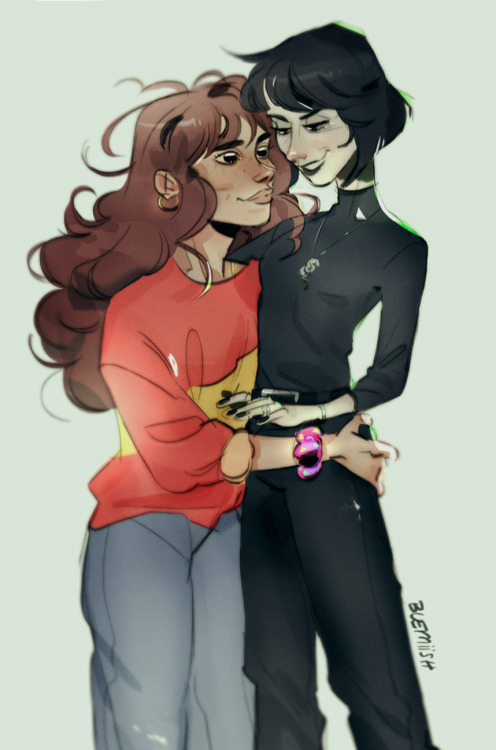 Hermione and her Goth GF