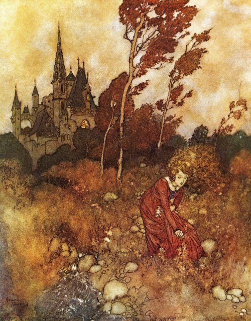 Edmund Dulac (French-British, 1882-1953, b. Toulouse, France) - The Wind&rsquo;s Tale from Stori