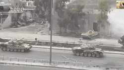 celer-et-audax:  Civilian vehicles speed past SAA Armour as they