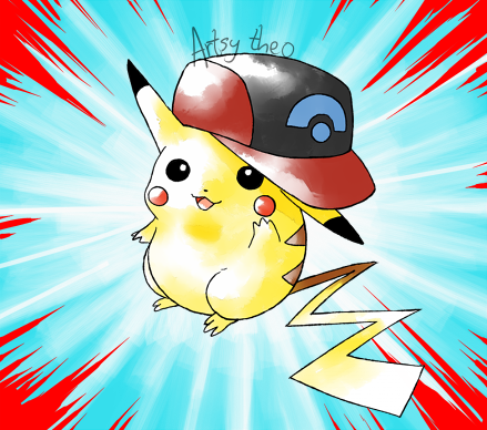 artsy-theo:25 (Original Cap, Hoenn Cap, Sinnoh Cap, Unova Cap, Kalos Cap, Alola Cap, and Partner Cap