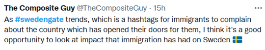 bogleech:bogleech:The entire population of Sweden getting collectively called out on twitter is funny as hell so far because every single tweet by a Swedish person is either like “first of all being racist is my cultural heritage…” or it’s “god,