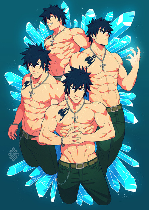 Gray Fullbuster from Fairy Tail requested by my patrons.HD+Artsteps+PSD+Video will be available for 