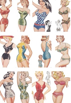 bigthingscomeinblueboxes:  Bathing Suits 1960s 