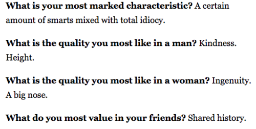 brittleglory: some of zadie smith’s best answers to the proust questionnaire