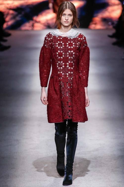 maidsofbondstreet:Regitze Christensen at Alberta Ferretti, Fall 2015