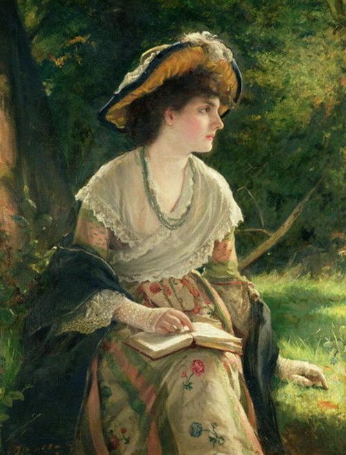 the-flying-salmon: Woman Reading, Robert James Gordon. English (1845–1932)      