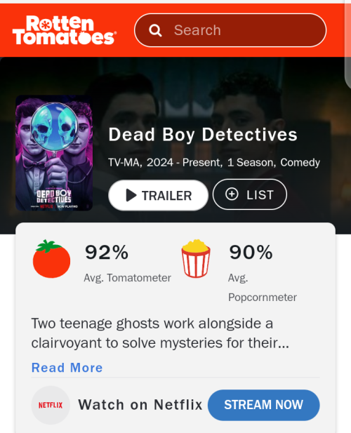 But Yeah Sure We Should Cancel Dead Boy Detectives And Renew Sandman. Fuckin Brilliant @netflix