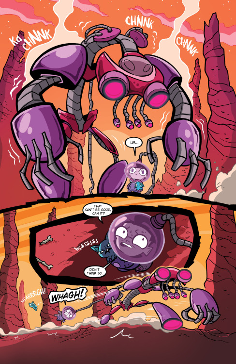 The Voot Cruiser transforms into the Voot BRUISER in this month’s issue of Invader Zim!from Invader Zim #10