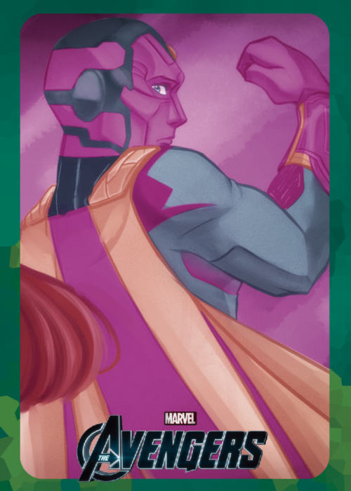 queen-of-delight:Wanda and Vision for a class project~I love them so much!UPDATE:I made a SpeedPaint