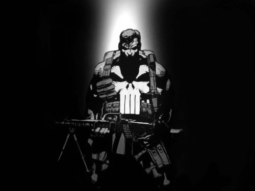 “They laugh at the law… they don’t laugh at me.”The Punisher. Just a man, a