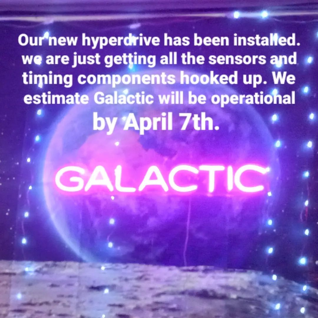 We appreciate all the patience of our members and Friends during our retrofit. Our number 619-226-6543 is now a text line. You can text your queries and questions. As always we strive to take care of our members, regulars, and subscribers. Galactic...