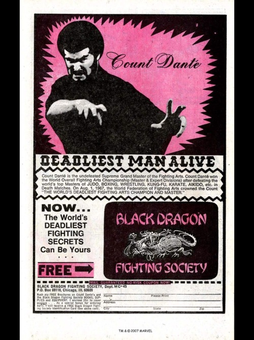 Enter “The black dragon fighting society” and become the deadliest man alive like Count Danté !