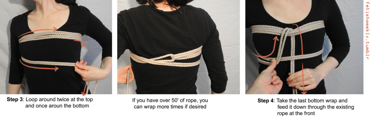 diary-of-a-switch:  fetishweekly:  Shibari Tutorial: Pearl Harness &amp; Wrist