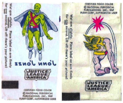 zgmfd:  1969 Fleer Justice League Of America adult photos