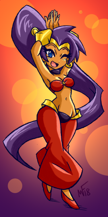 rakkuguy:Shantae!Patreon Poll Winner!I looove her Pirate’s Curse outfit. Her little vest is so cute 