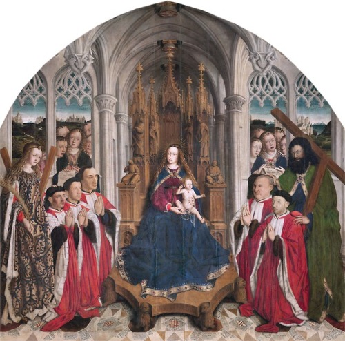 Altarpiece of the Counselors (Virgin of the Counselors), Lluís Dalmau, 1445