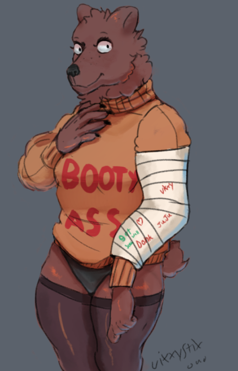 Booty ass bear alt Someone said her arm looked broken so i fixed it 