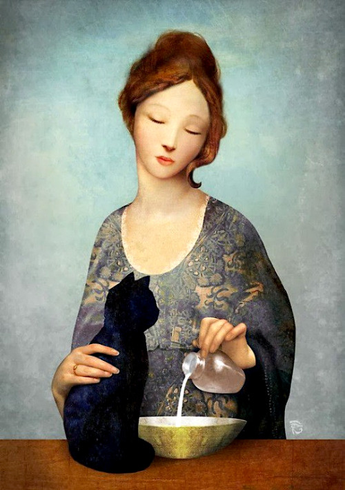 podsteklom:The Black Cat. Christian Schloe