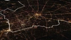 mapsontheweb:  Lichtgrenze, 8,000 illuminated balloons to recreate the Berlin Wall.