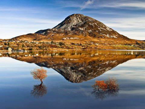 Mount Errigal, Ireland Mount Errigal, from the Irish; Earagail meaning oratory, is located in County