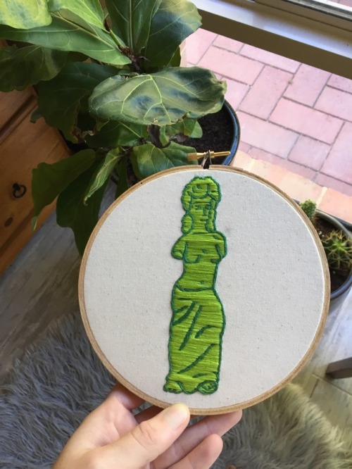 Gummi Venus de Milo Hoop by @embroiderybyjessi (on Instagram & FB) Of course I got a tiny black 